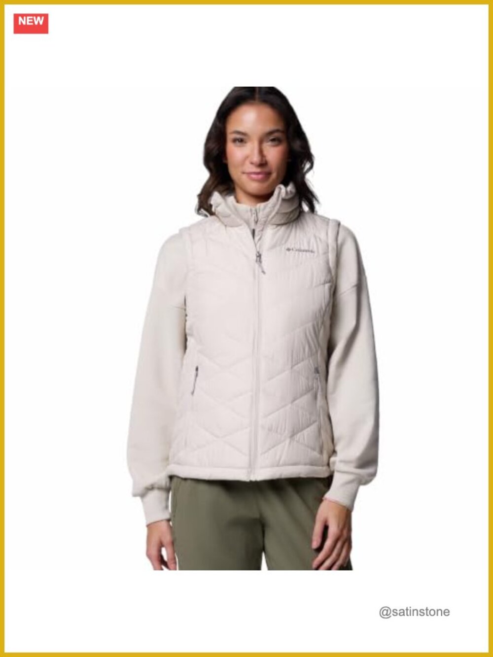 Columbia Heavenly II Quilted Puffer Vest Omni-Heat Insulated Sleeveless